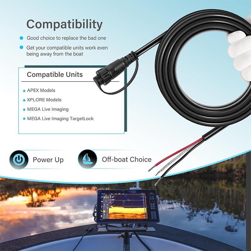 720110-1 PC13 Power Cable for  - Fish Finder 评论和价格
