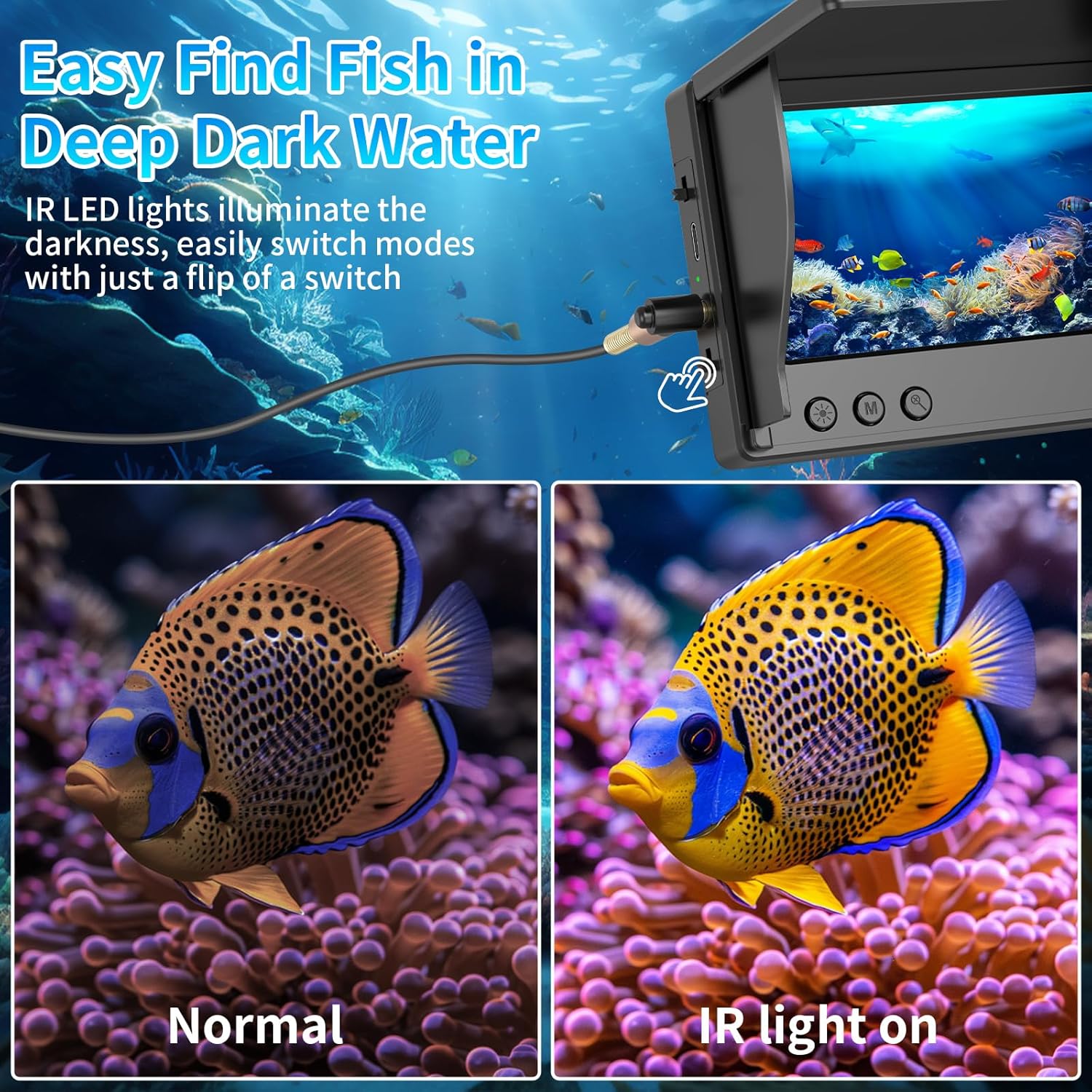 Underwater Fishing Camera 4.3' - Fishing Depth Finder 评论和价格
