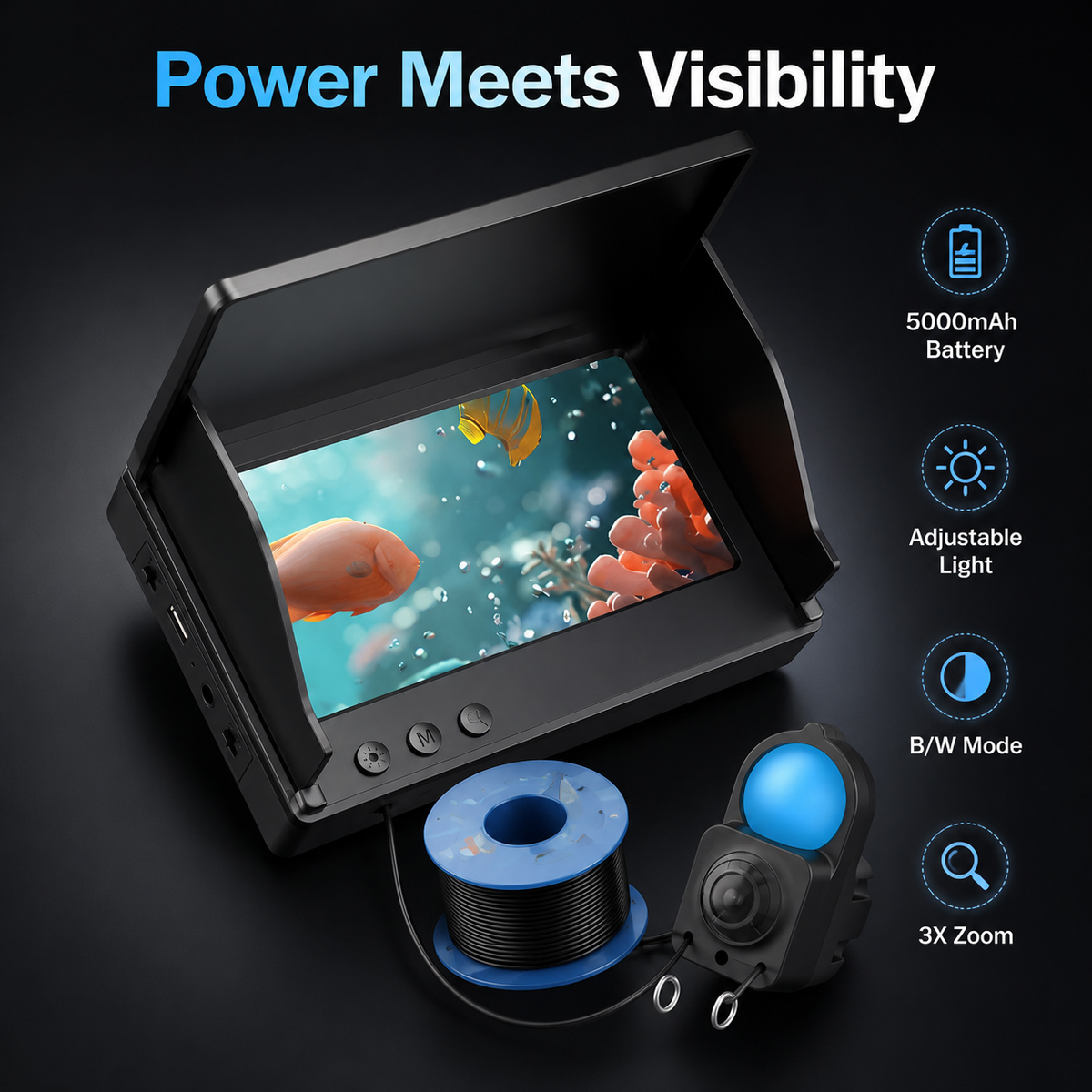 HD Underwater Fishing Camera 4 - Fish Finder Portable 评论和价格